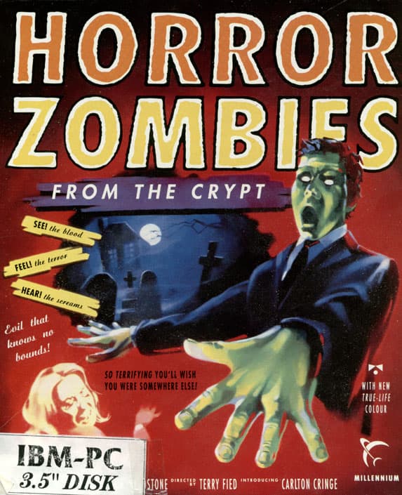 Horror Zombies from the Crypt, Millennium Interactive Ltd. 1990 cover art