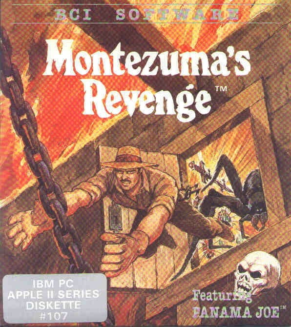 Montezuma's Revenge (1984), Parker Brothers 1984 cover art