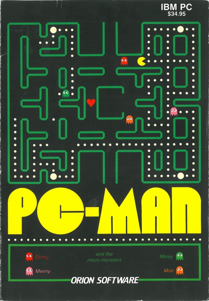 PC-Man, Orion Software, Inc. 1982 cover art