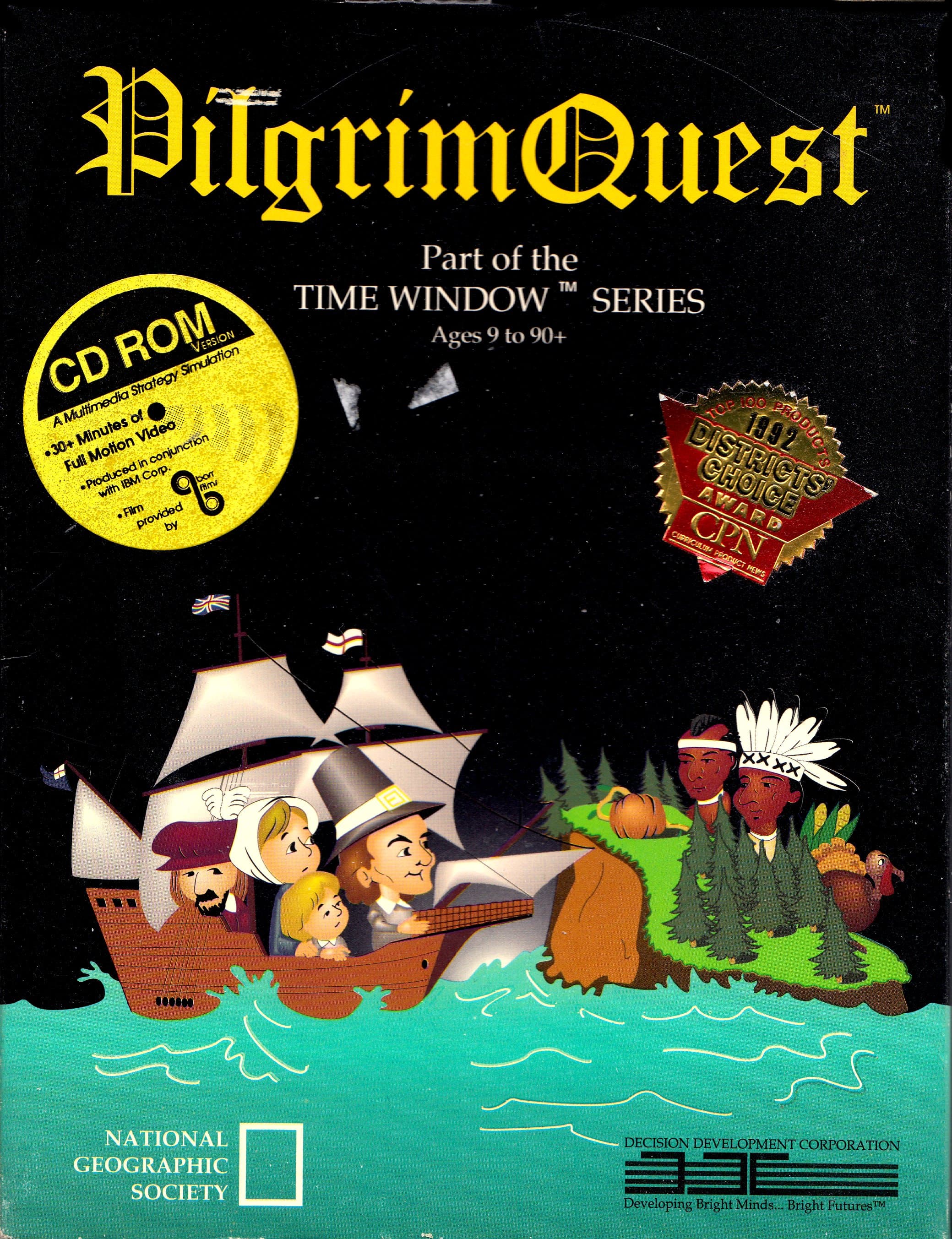 Pilgrim Quest, Decision Development Corp. 1991 cover art