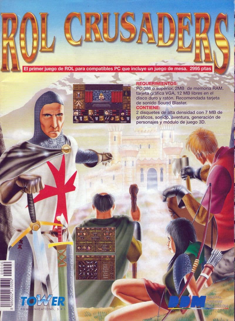 Rol Crusaders, Digital Dreams Multimedia 1995 cover art