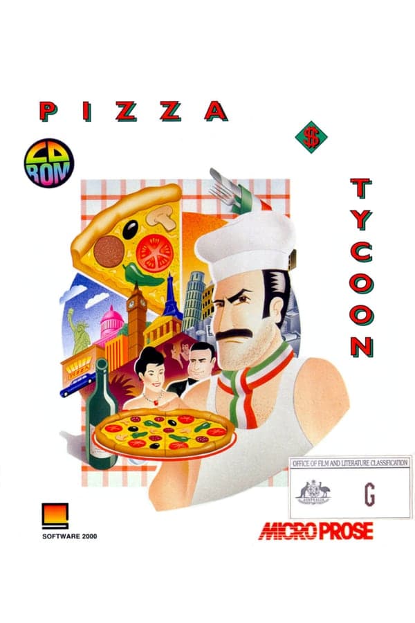 Pizza Tycoon, MicroProse Software, Inc. 1994 cover art