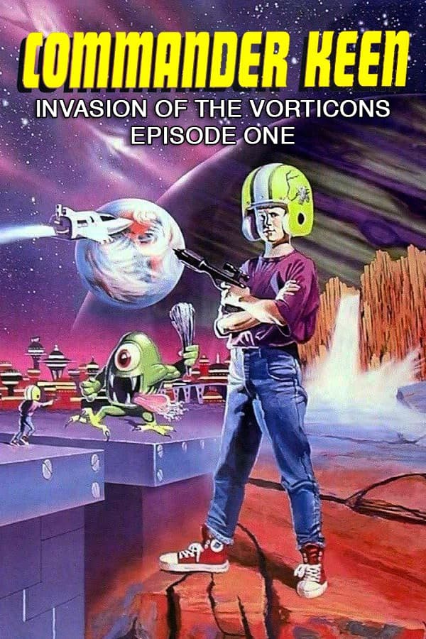 Commander Keen 1: Marooned on Mars, Apogee Software, Ltd. 1990 cover art
