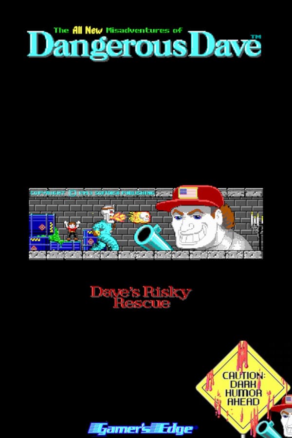 Dangerous Dave's Risky Rescue, Softdisk Publishing 1993 cover art