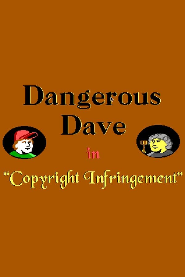 Dangerous Dave in Copyright Infringement, 1990 cover art