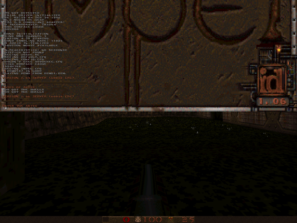 Dark courtyard with lava hazards in Abyss of Pandemonium