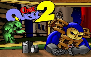Chex Quest 2 level E2M2 Cinema screen showing looping video animation