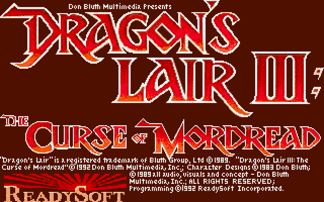 Dirk jumping through a surreal environment in Dragon's Lair III