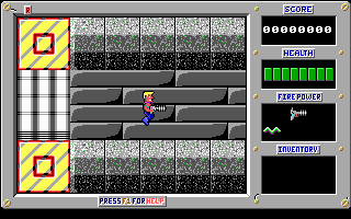 Level design showing platforms and items