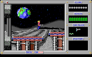 Player collecting power-ups near hazardous traps
