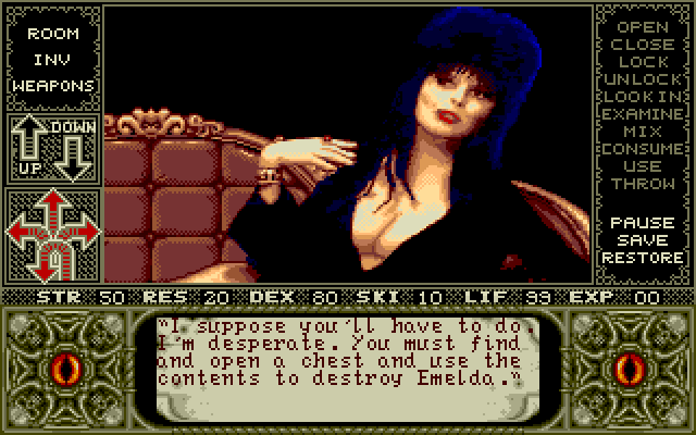 Real-time monster battle overlay in Elvira