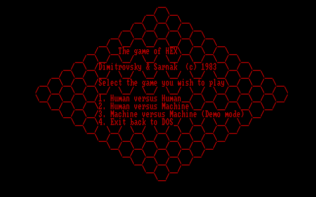 Hex match menu and player stats screen