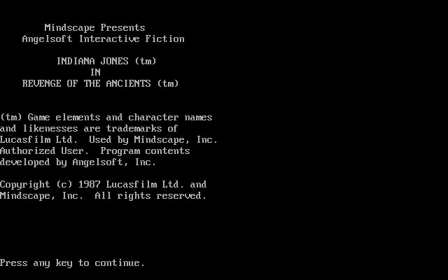 Text description of a trap in Indiana Jones in Revenge of the Ancients