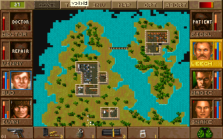 Map view of Metavira showing island sectors and controlled territory