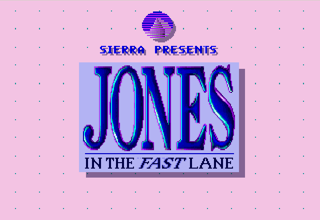 Character screen and status panel in Jones in the Fast Lane