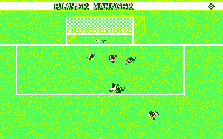 Top-down view of a soccer match in Kick Off 2