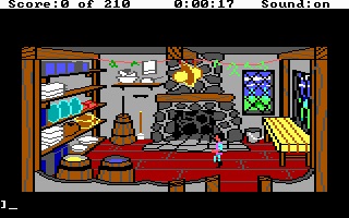 Gwydion exploring the wizard's house
