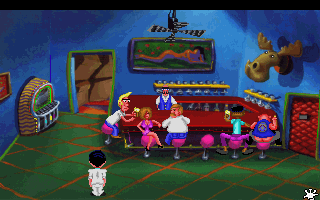 Larry outside Lefty's Bar in Leisure Suit Larry SCI