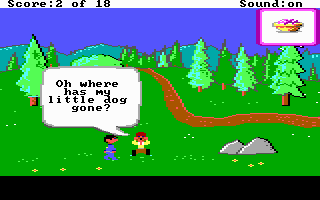 Selecting an item from the environment in a side-view screen.