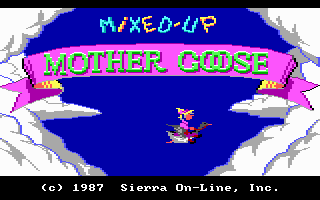 A child avatar walking across a fixed screen in Mother Goose Land.