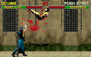 Mortal Kombat II gameplay arena fight