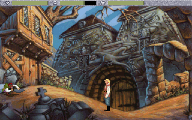 Quest for Glory IV combat and exploration screens