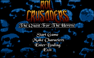 Party screen and interface in Rol Crusaders
