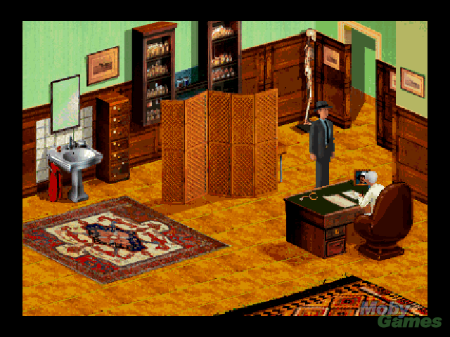 Jeff examining a room in Secret Mission