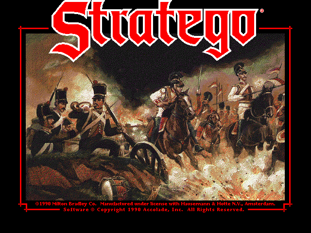 Combat resolution in MS-DOS Stratego