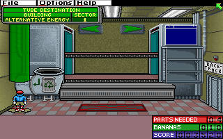 Exploring the warehouse levels and dodging obstacles