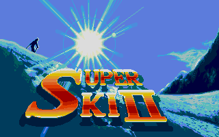 SuperSki II course map and gameplay sequence