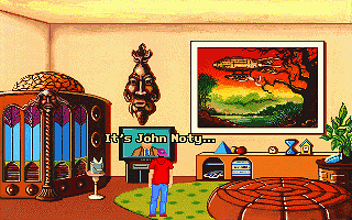 Inventory screen overlaying a background scene