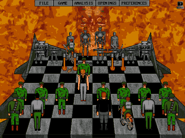 Terminator 2: Judgment Day - Chess Wars board perspective