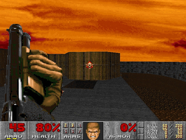 A red keycard glowing inside a toxic waste facility