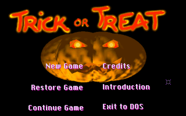 Inventory and puzzle area in Trick or Treat
