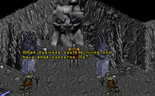 Isometric perspective showing the Avatar near Tenebrae
