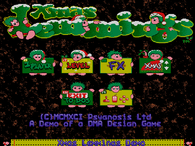 Animated lemmings digging through terrain